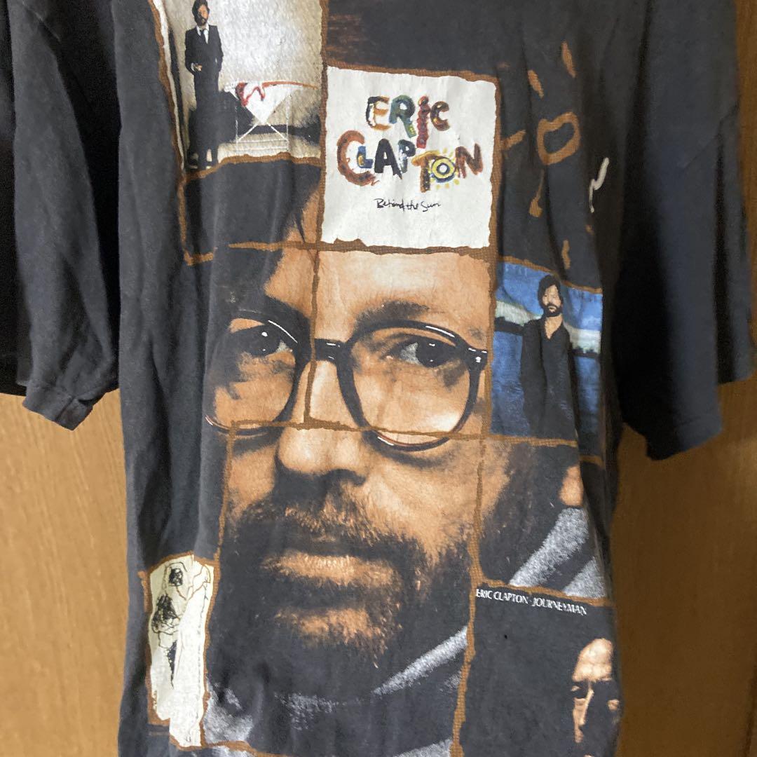 90s エリッククラプトン アートプリント バンドTee