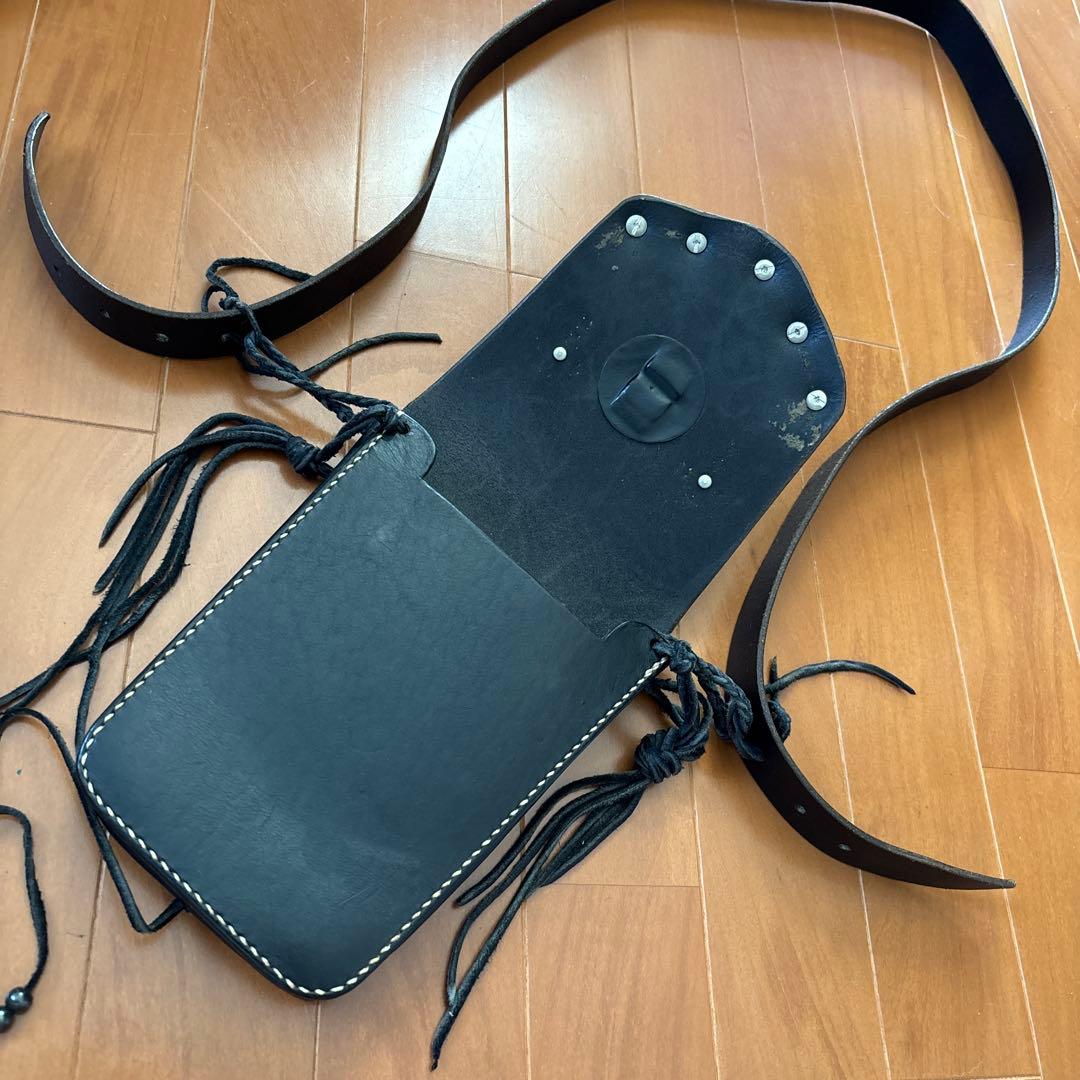 メディスンバッグ　スタッズ　ビンテージコンチョ　バイカー　ハーレー　ジョニー