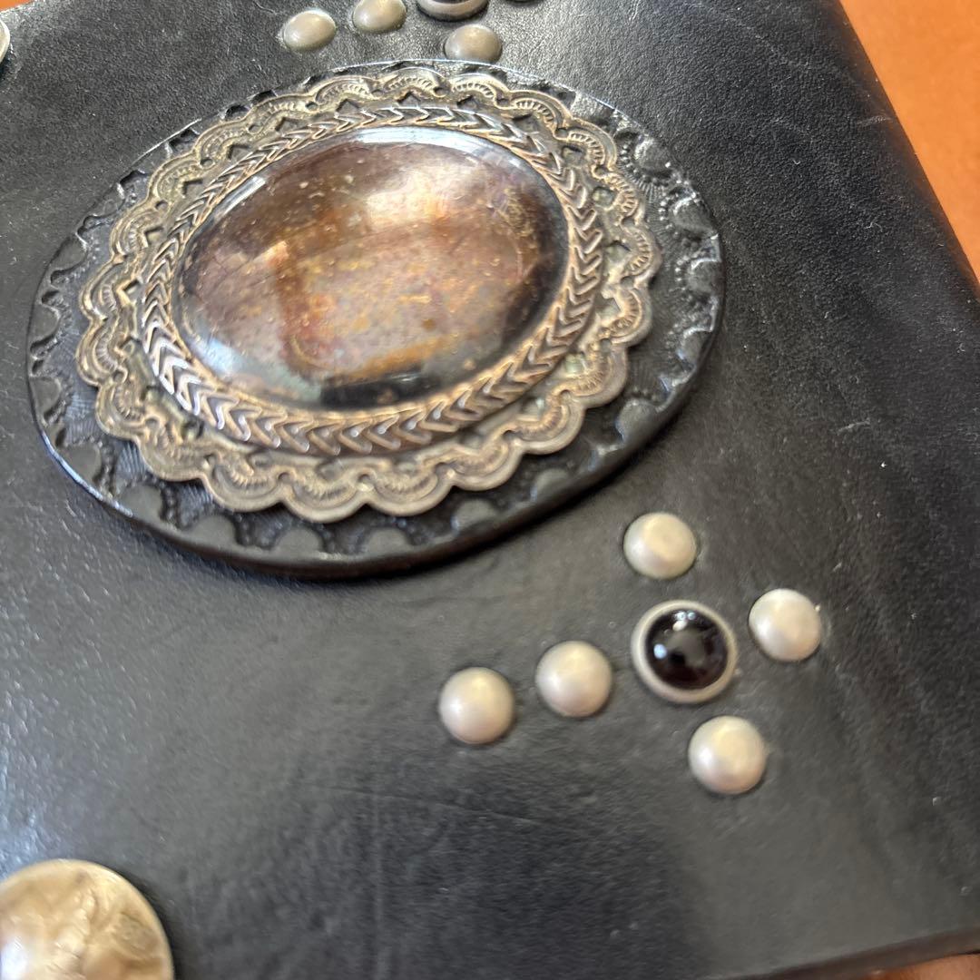 メディスンバッグ　スタッズ　ビンテージコンチョ　バイカー　ハーレー　ジョニー