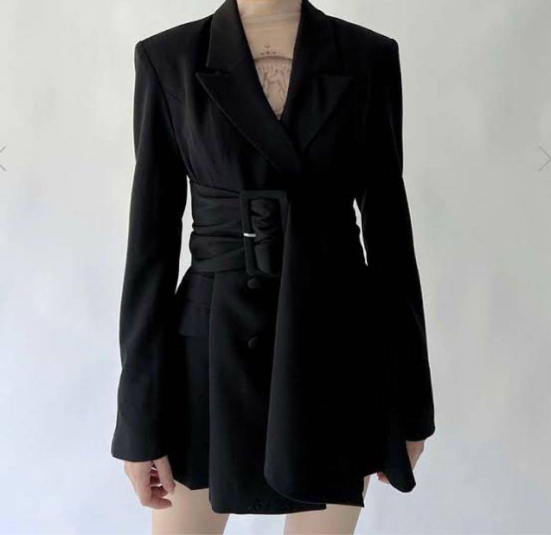 meltthelady thick belt jacket onepiece