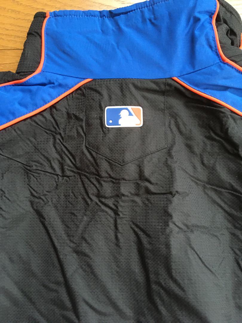 MLB 00s メッツ　スタジャン　ナイロン　ジャケット
