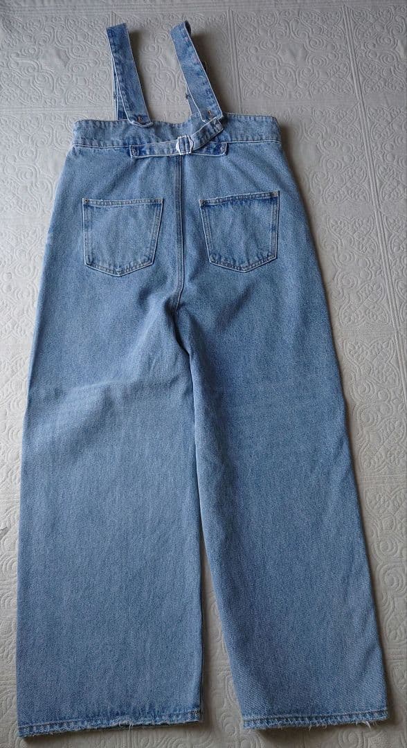 ライトブルー サスペンダー付きデニム ライトブルー サスペンダー付きデニム