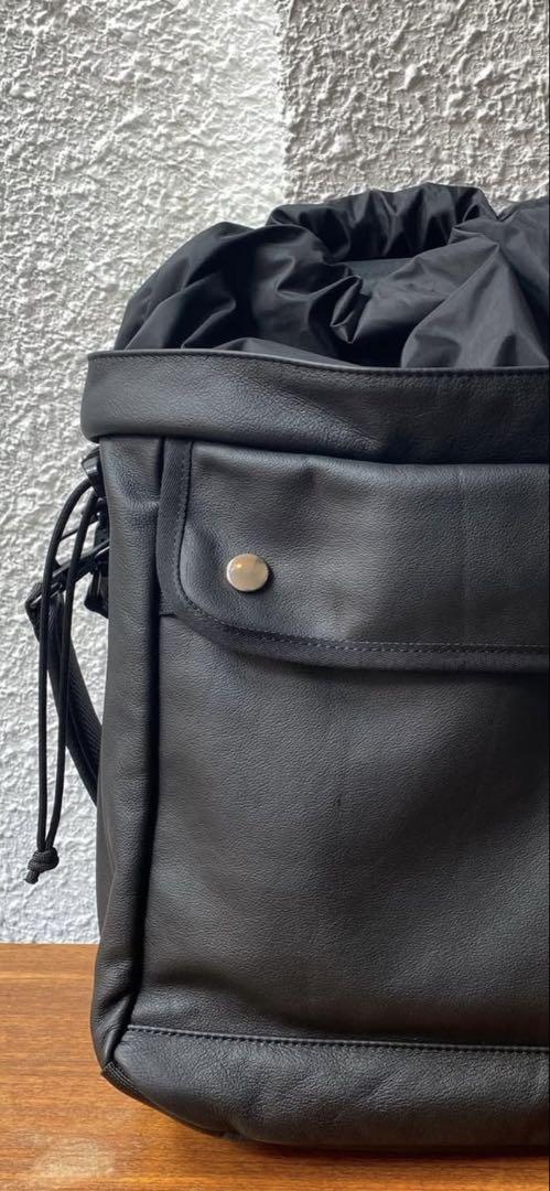 希少　別注bagjackレザー　2wayバッグ　ブラック