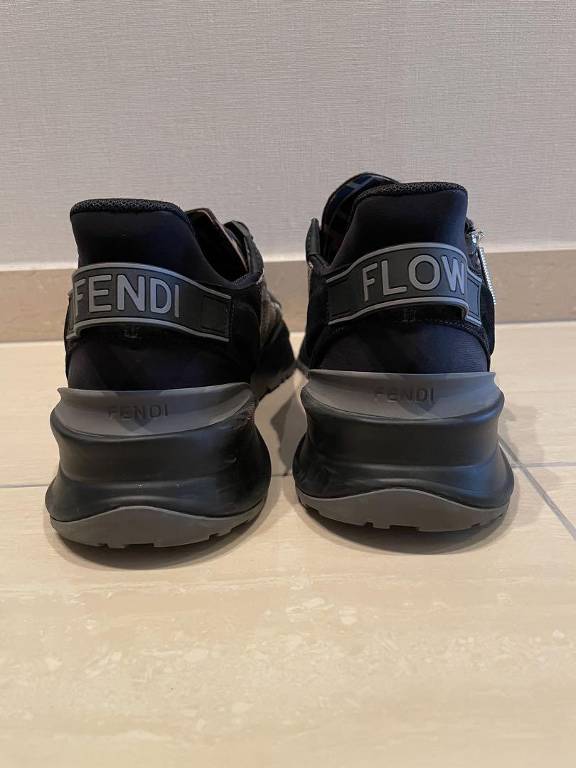 FENDI ヘビ柄 スニーカー ジッパー付き