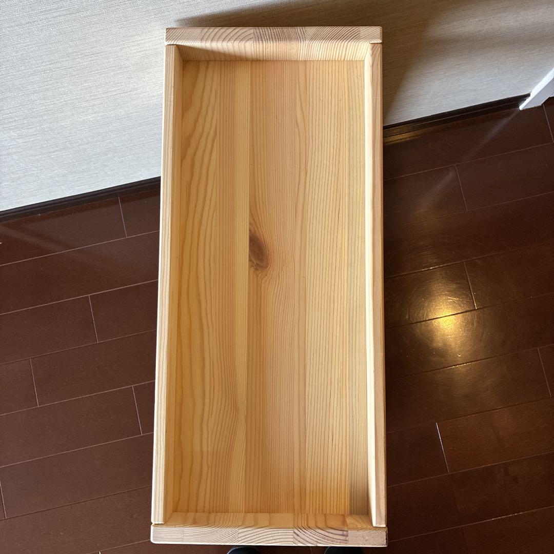 無印良品 パイン材デスクワゴン 幅24×奥行55×高さ57.5cm 天然木　無垢