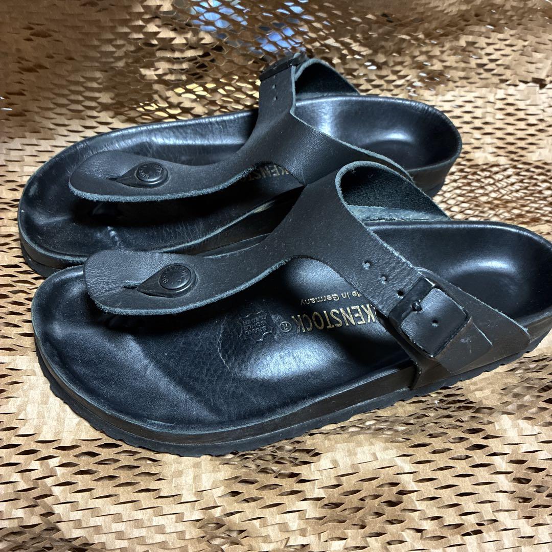 BIRKENSTOCK ブラック トングサンダル 42 BIRKENSTOCK 正規取扱店 2025新作 ビルケンシュトック トング