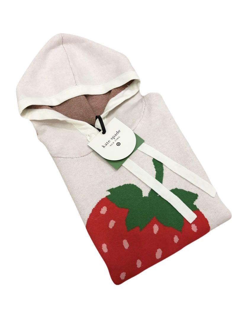 新品＊正規品 kate spade パーカー いちご ホワイト XS