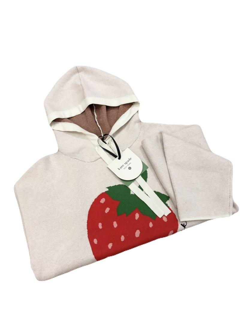 新品＊正規品 kate spade パーカー いちご ホワイト XS