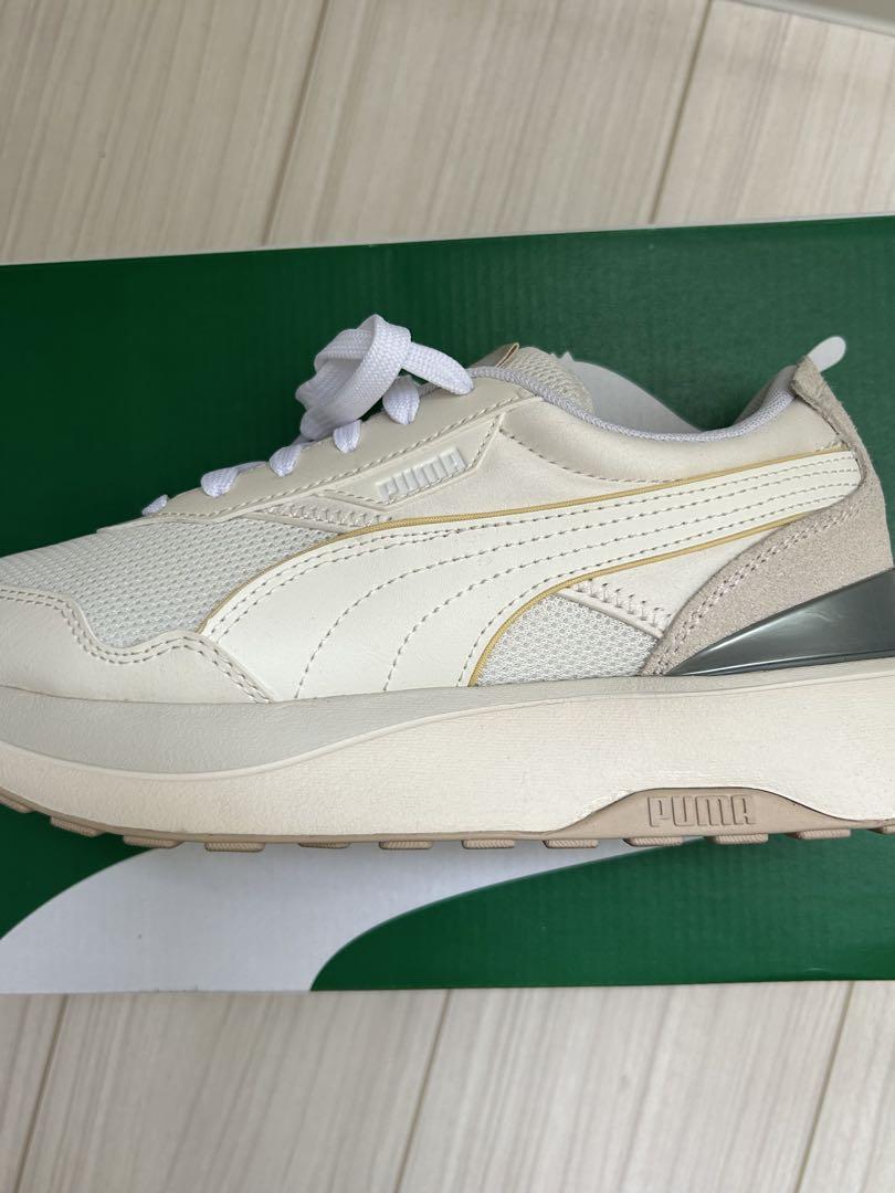 PUMA CRUSE RIDER PIPING アイボリー 23.5cm