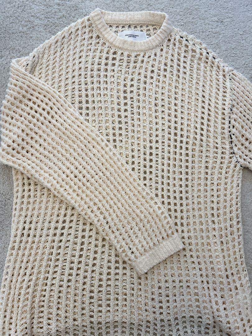 JANE SMITH メッシュ編みニットセーター　サマーニット　プラージュ