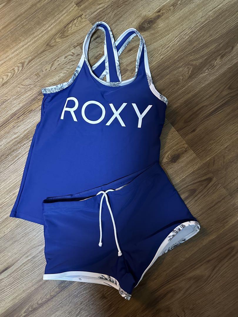 【石土さん専用】青いタンクトップとショーツセット ROXY 青 タンクトップとショーツセット 140 - メルカリ