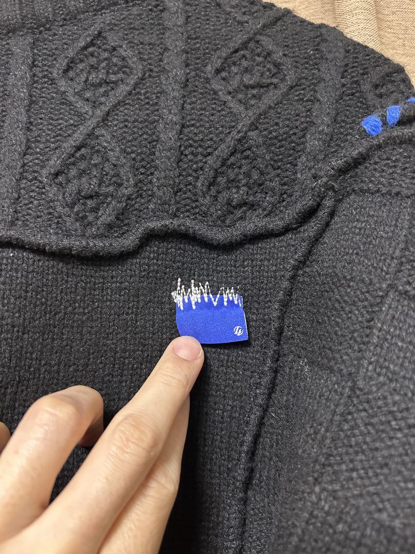 Zara x Ader Error Patchwork Oversize Knit Sweater Multicolor
