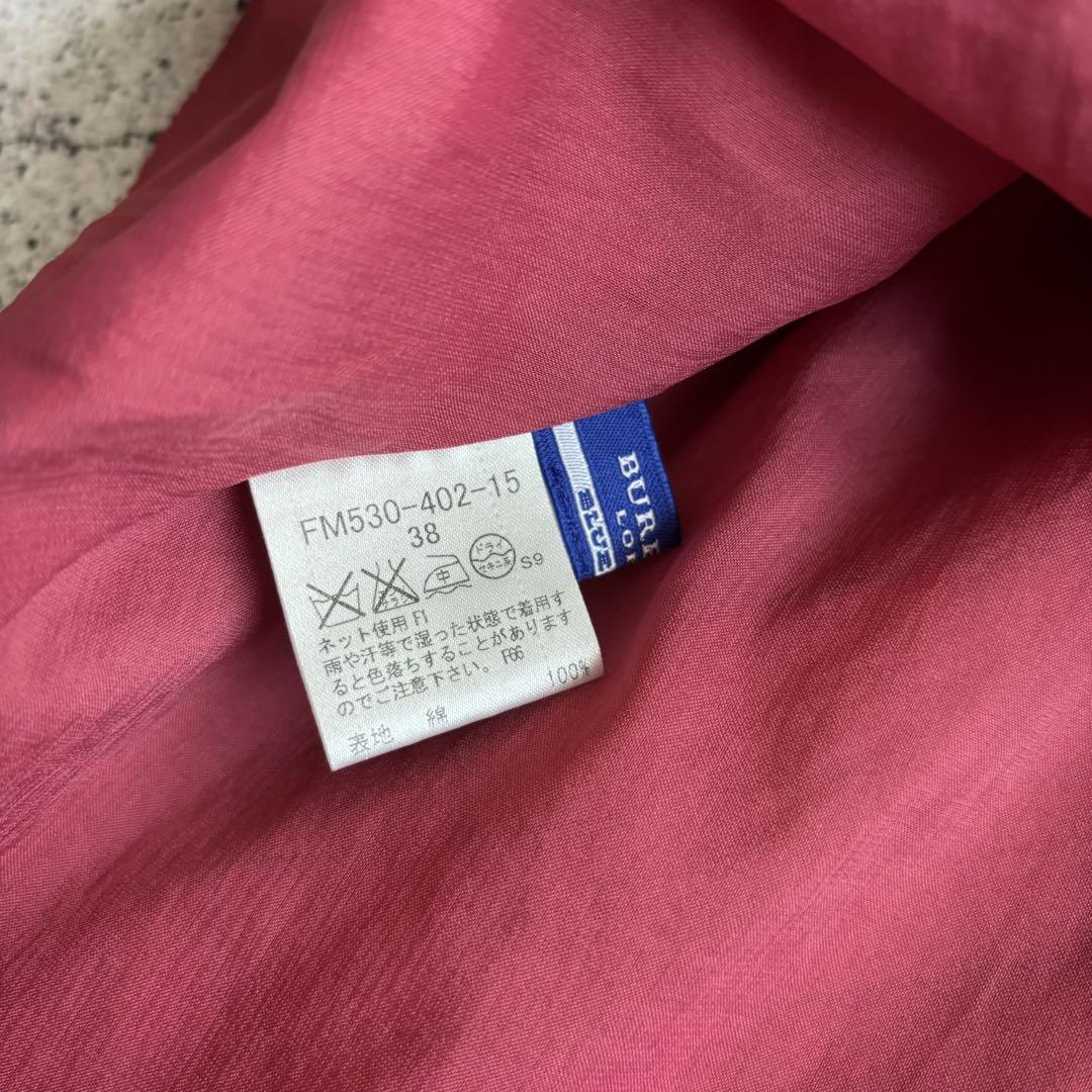 y2k 00s バーバリーブルーレーベル　チェックワンピース　シャーリング　刺繍