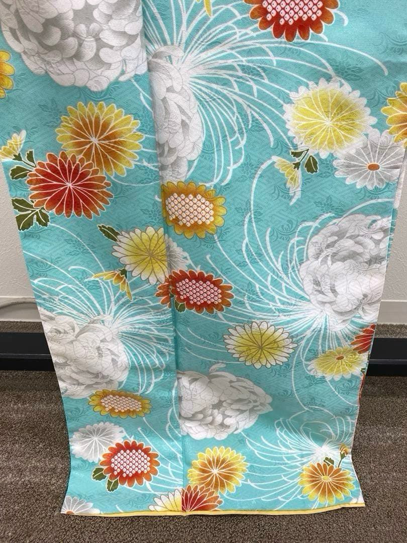 振袖フルセット、やまと誂製、成人式、重ね衿帯揚げ帯締め、西陣