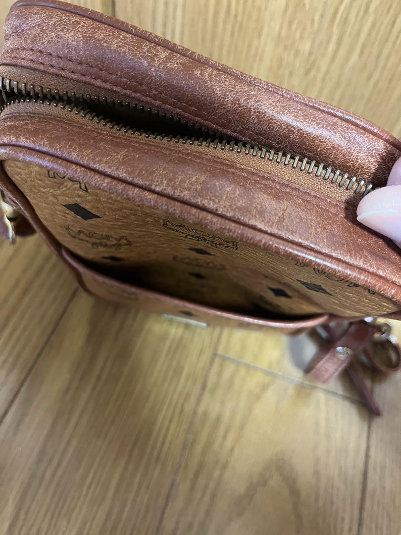 MCM エムシーエム 本革 レザー スクエア型 ミニ ショルダーバッグ 画像12