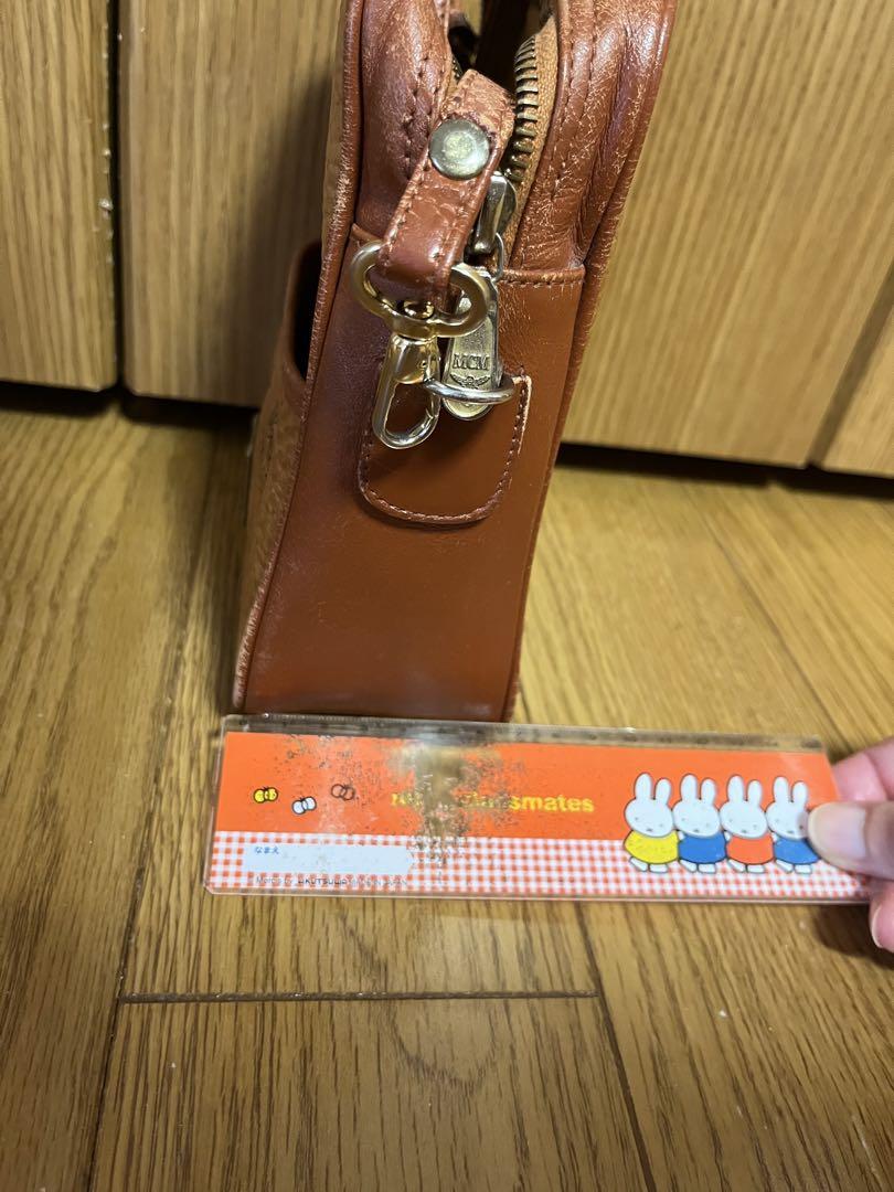 MCM エムシーエム 本革 レザー スクエア型 ミニ ショルダーバッグ 画像18