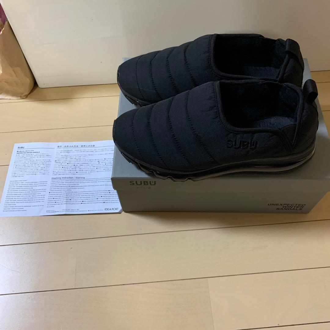 SUBU ブラック スリッパ25cm SUBU