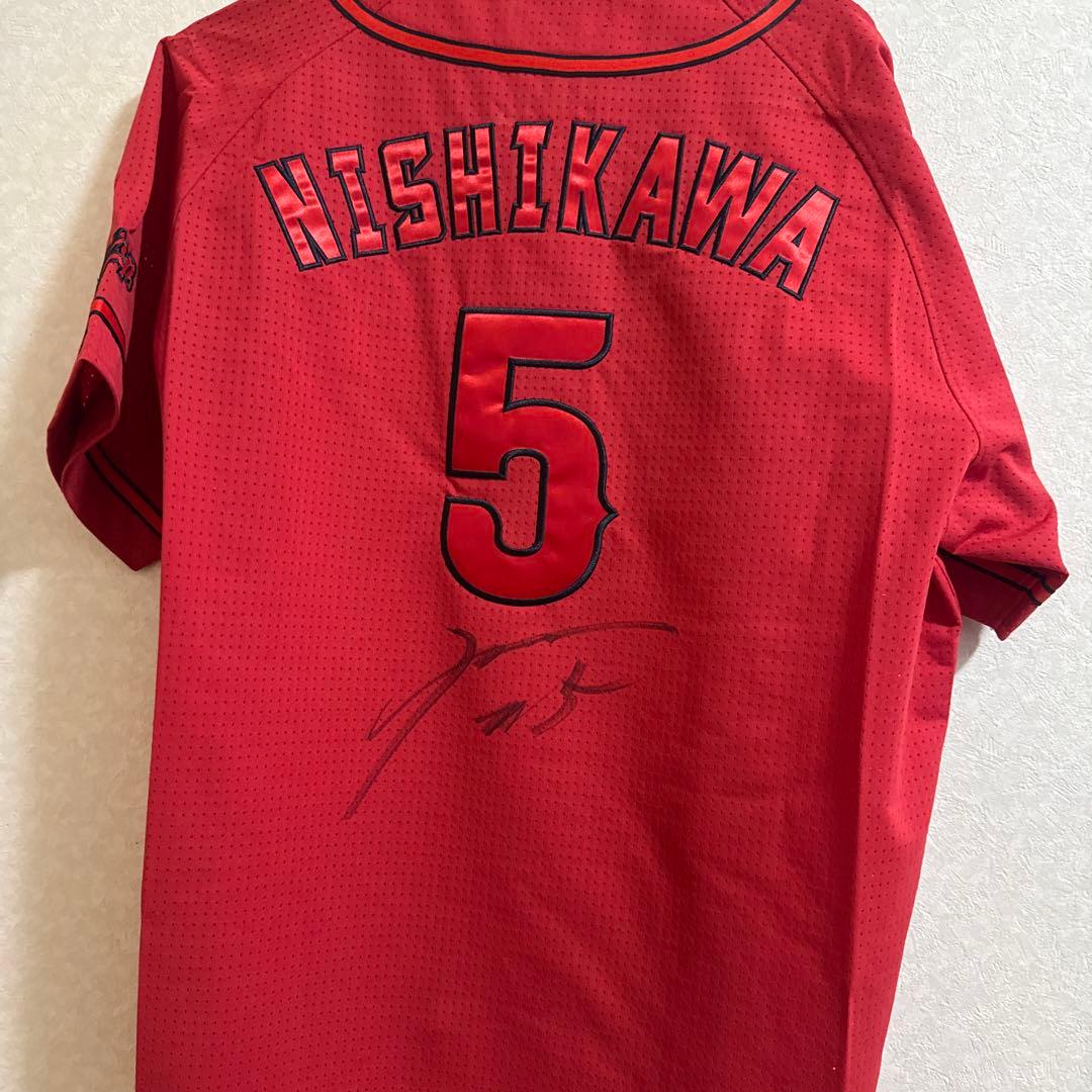 西川龍馬 直筆サイン入りユニフォーム目立った傷や汚れなし