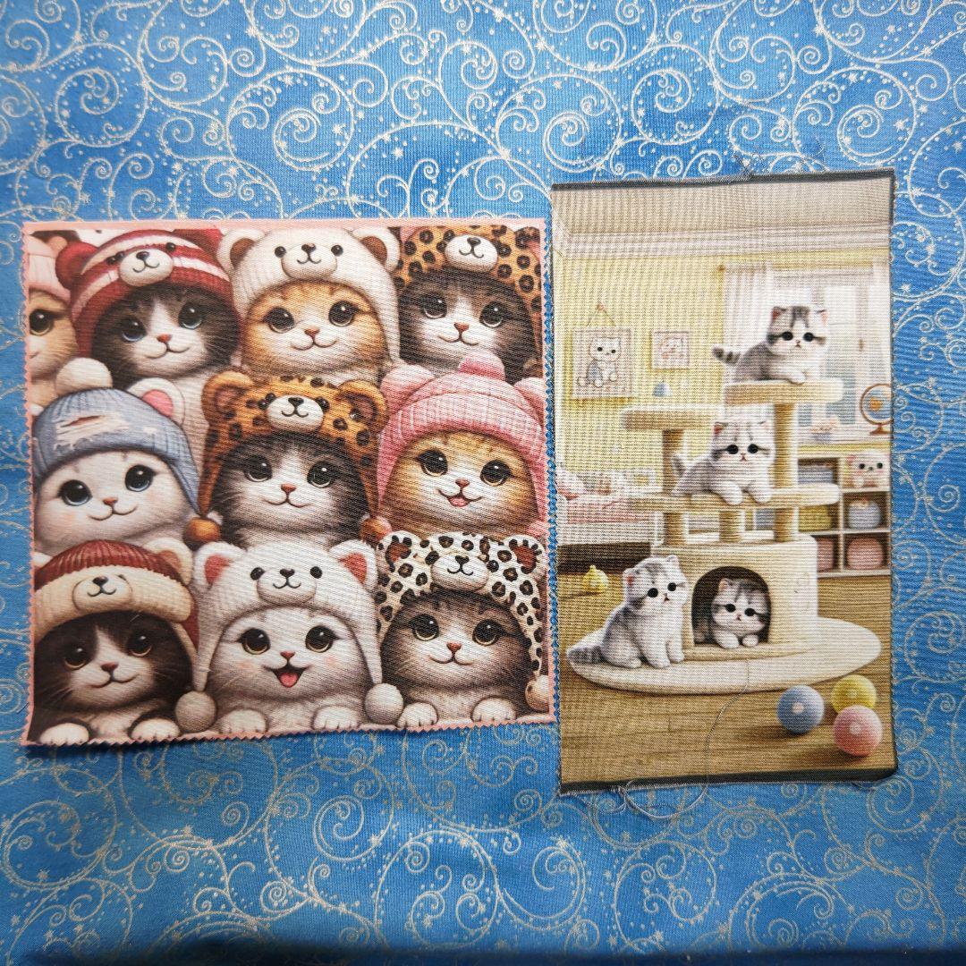 Ram 　ハンカチ&パネル　ねこちゃん柄　32枚
