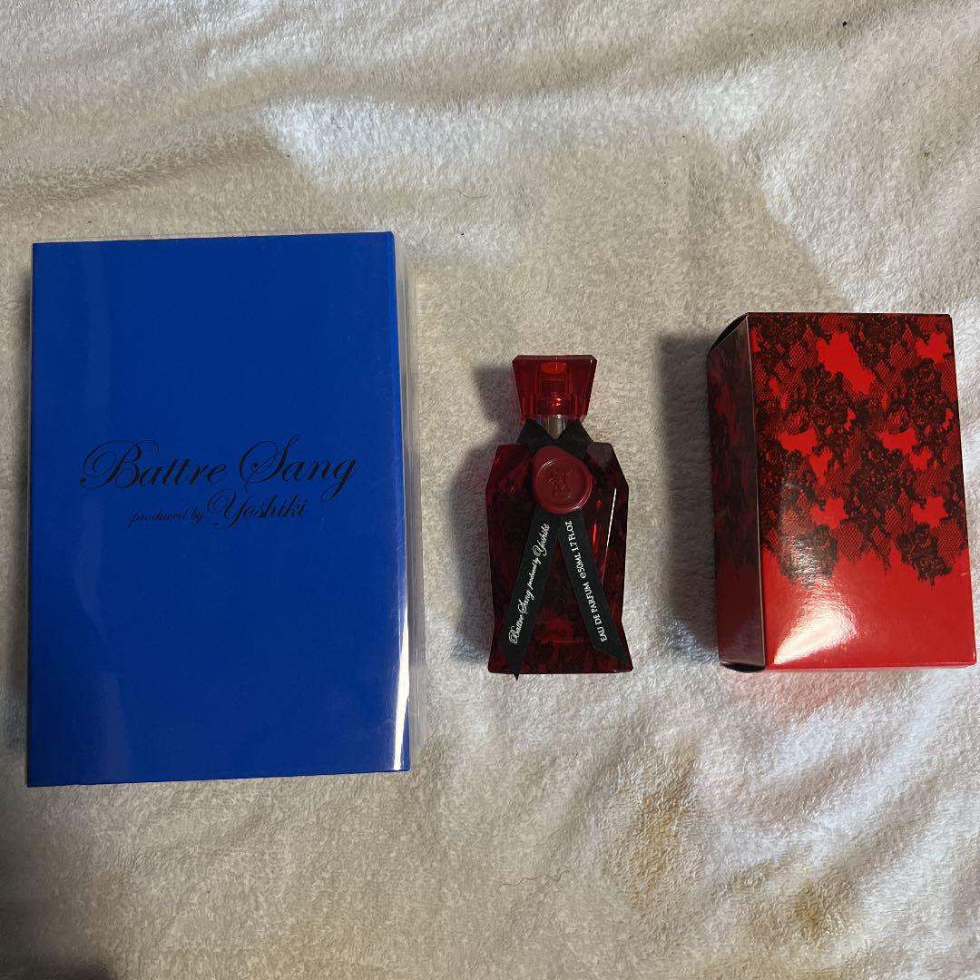 送料無料の商品 YOSHIKIプロデュース香水 ○バトゥ サン○ 赤青セット ミュージシャン