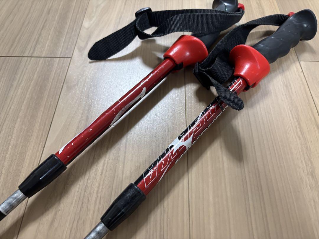 ☆お洒落 オガサカ スキーポール ストック 収縮ポール 調整可能