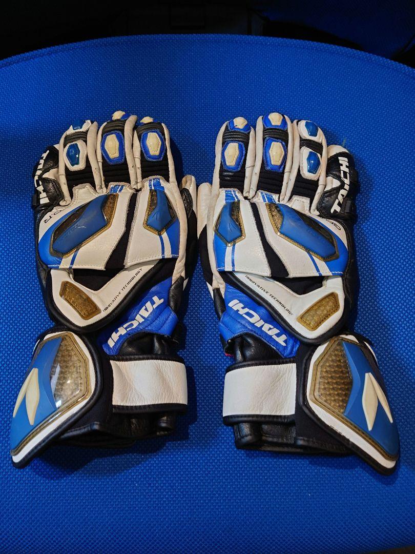 RS TAICHI レーシングレザーグローブ GP EVO 青白 Sサイズ GP-EVO.R RACING GLOVE BLUE NXT055 – RS-TAICHI USA