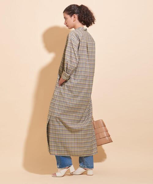 【別注】＜AURALEE＞∴チェックスリットワンピース