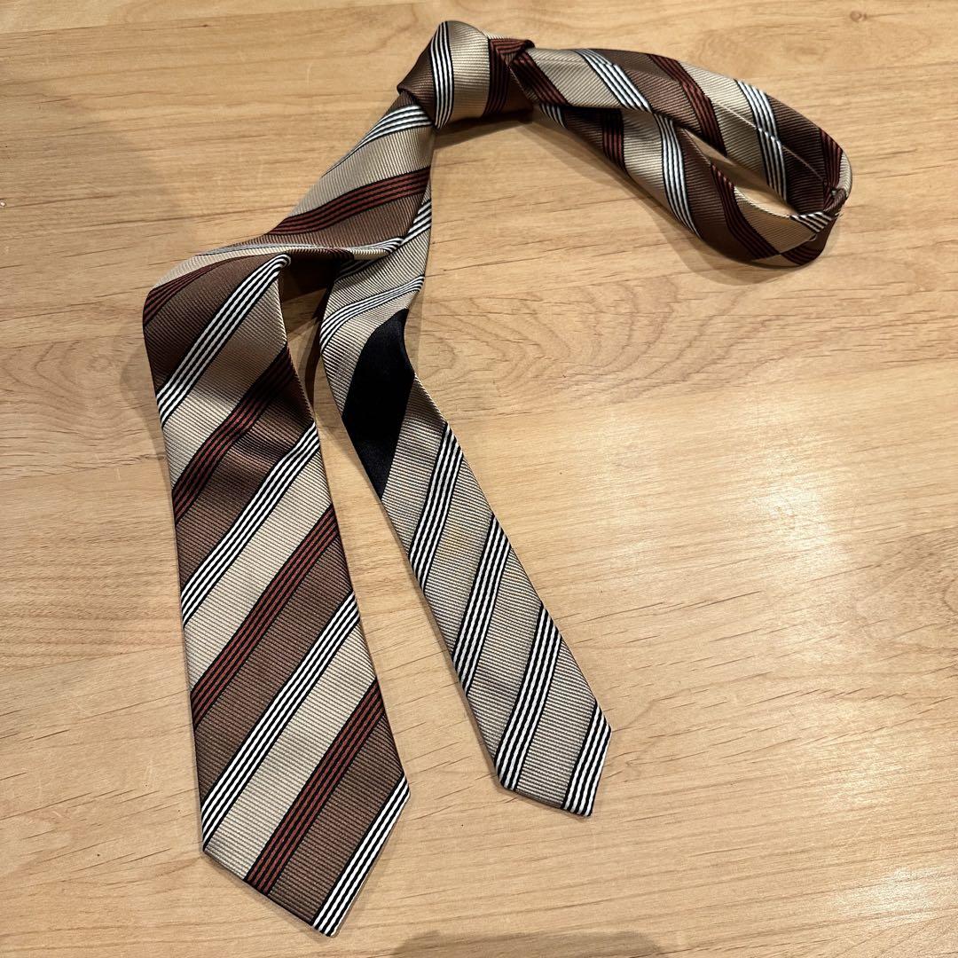 【レア】 DRIES VAN NOTEN Stripe Narrow TIE