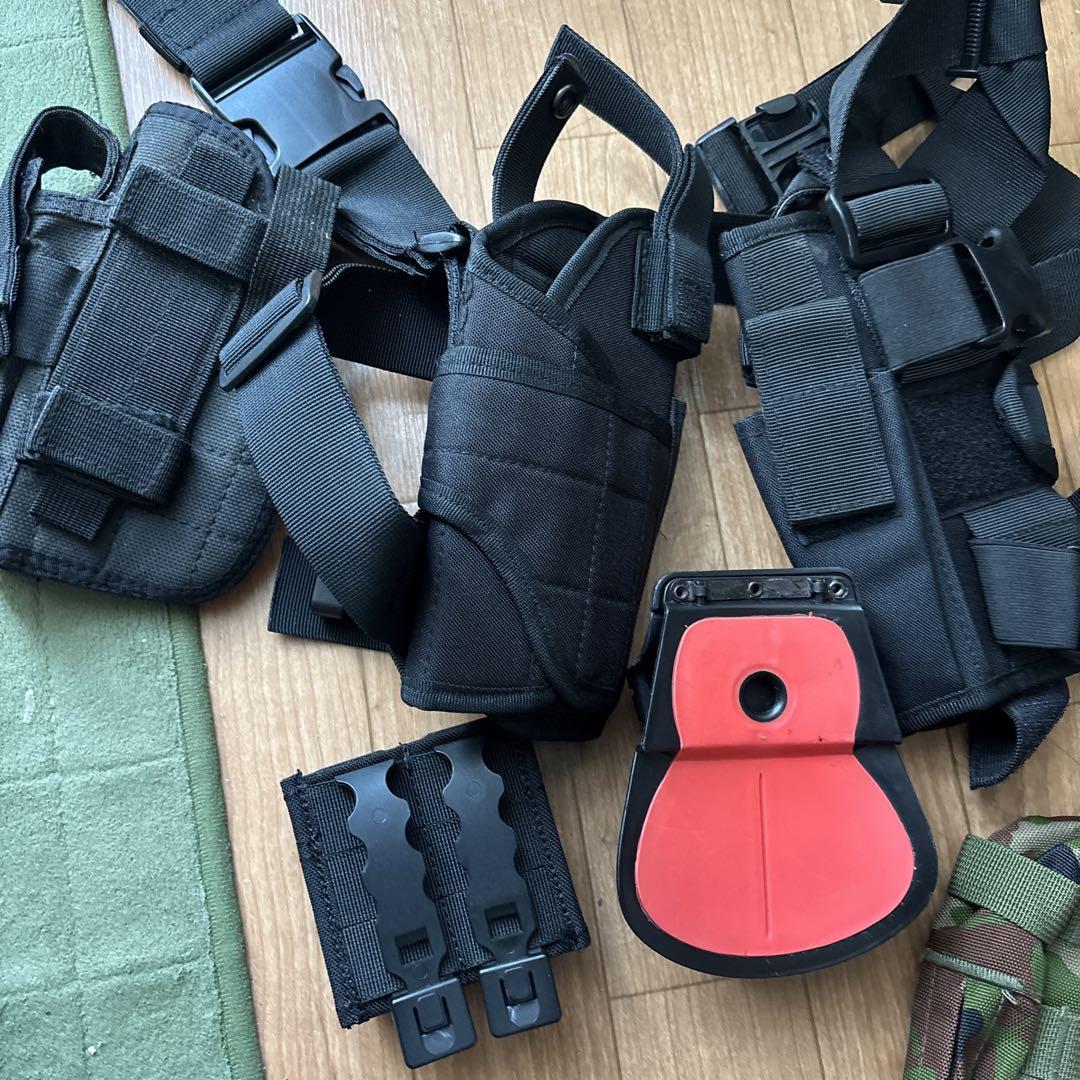 【サバゲーセット】ホルスター、ベルト、計測器セット MILITARY 実物 新品 スウェーデン軍 EQUIPMENT キャンティーン