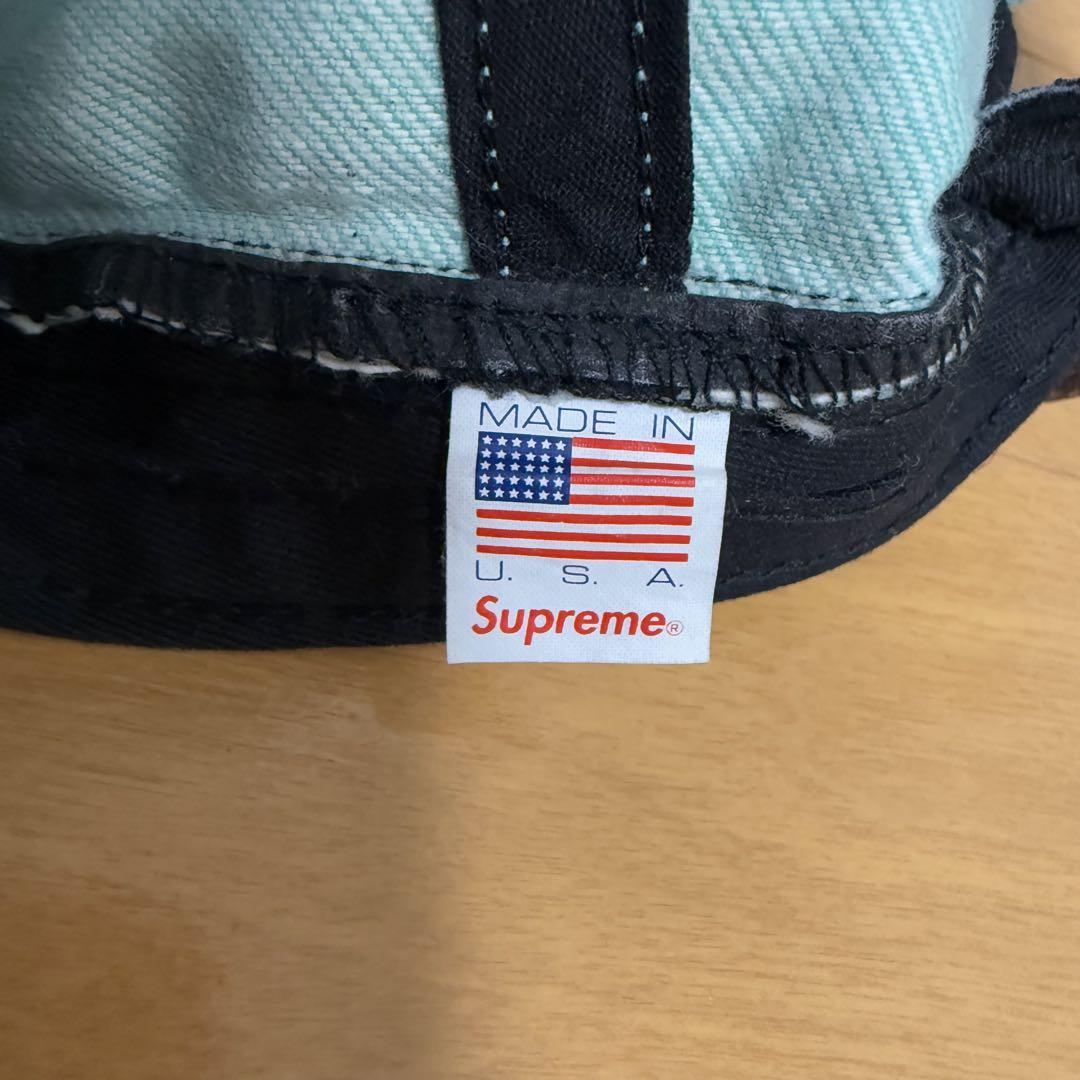 Supreme Washed Denim S Logo 6-Panel グリーン