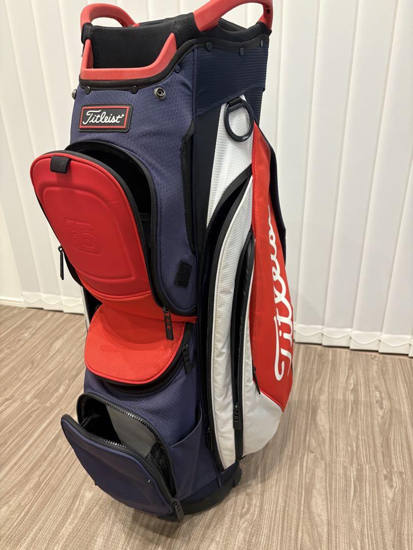 Titleist キャディバッグ ネイビー/レッド