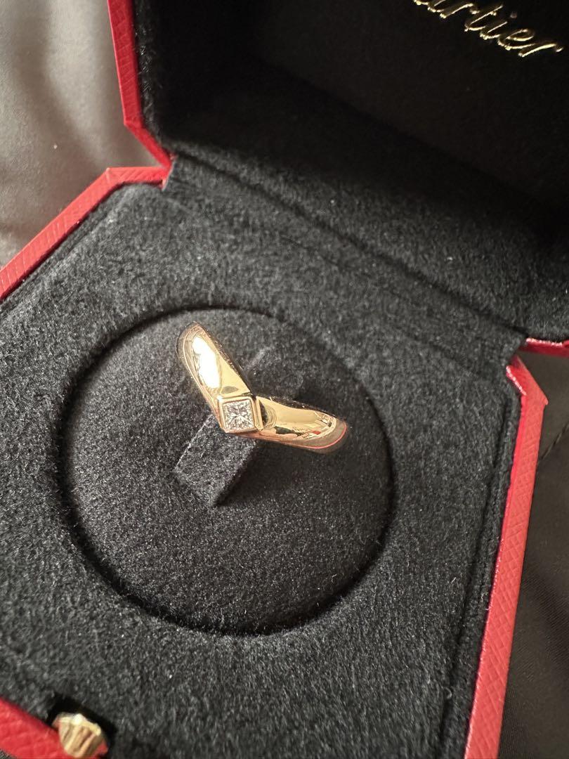 【Cartier/カルティエ】トリアンドル1Pダイヤモンドsize50【PG】