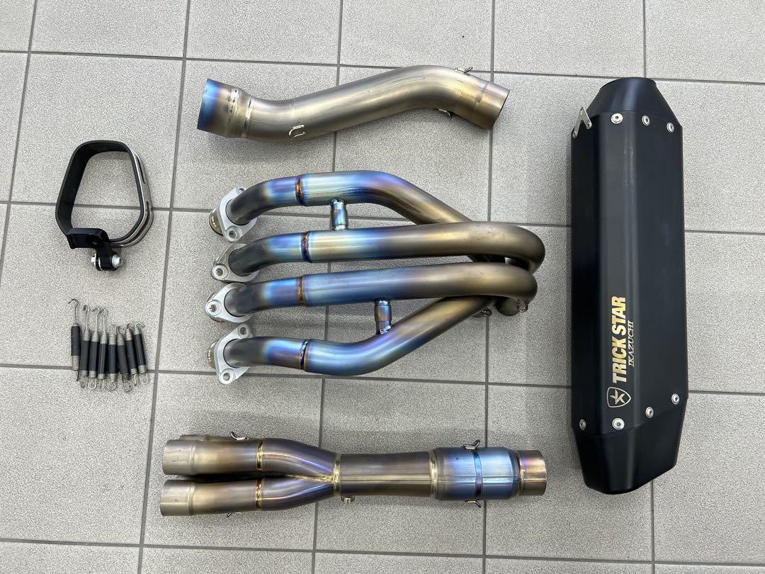 ZX25R TRICK STAR チタンフルエキマフラー イカヅチ