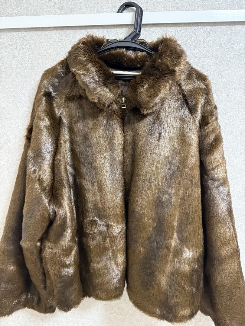 美品　完売品　LEINWANDE Faux-fur Jacket ファーコート 極美品 完売品 LEINWANDE Faux-fur Jacket ファーコート