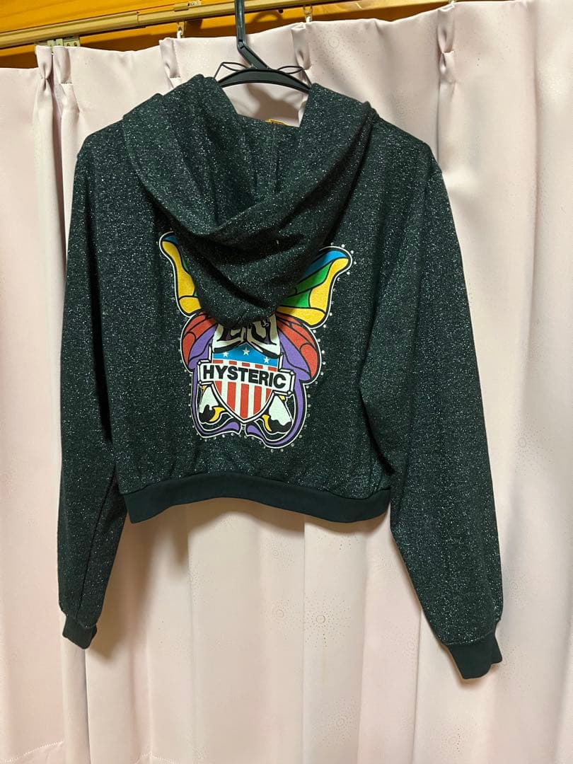 HYSTERIC GLAMOUR LEVITATED GIRL ショートパーカー HYSTERIC GLAMOUR LEVITATED GIRL ショートパーカー