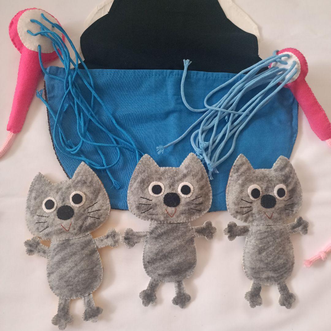 エプロンシアター「どろんこねこちゃん」パーツセット - メルカリ