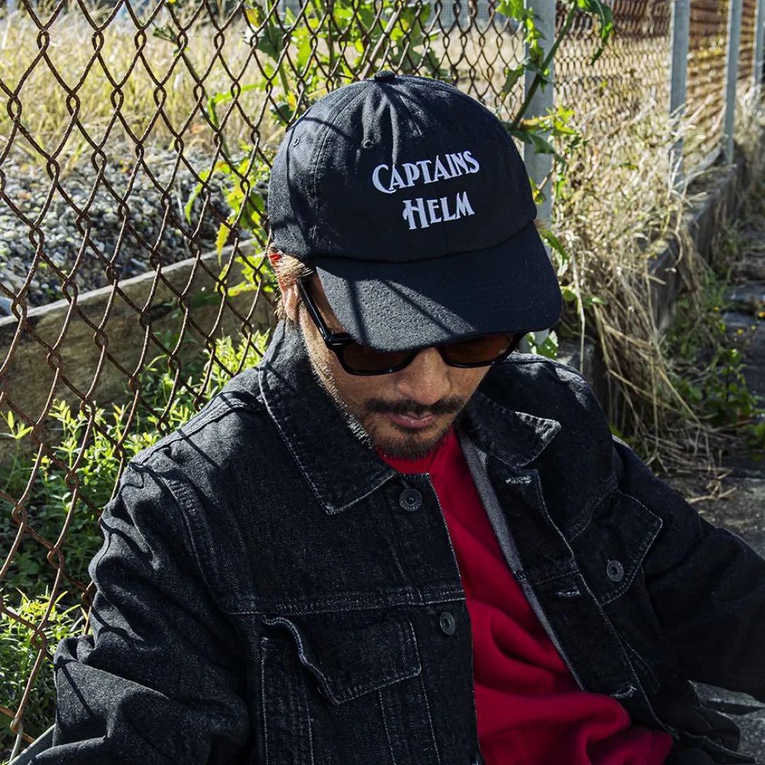 美品　CAPTAINS HELM キャプテンズヘルム ロゴキャップ　ブラック