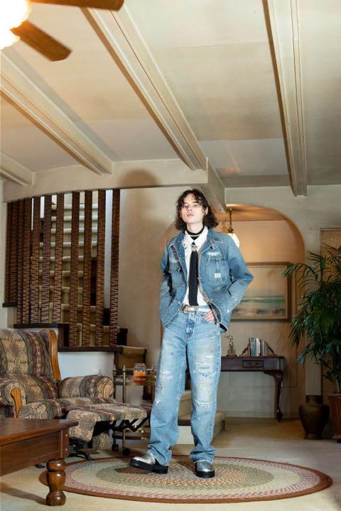 Lおトク情報がいっぱい! 【DAIRIKU】Repair Straight Denim Pants 【爆買い!】 dairiku デニム カバーオール 22ss Gジャン/デニムジャケット