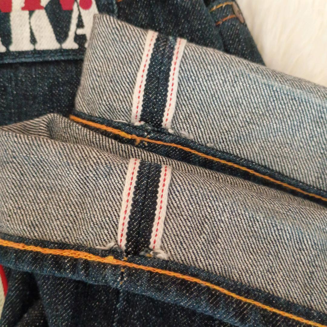 20周年限定 EVISU セルビッチデニム 戒 カモメ 濃紺 赤耳 W30