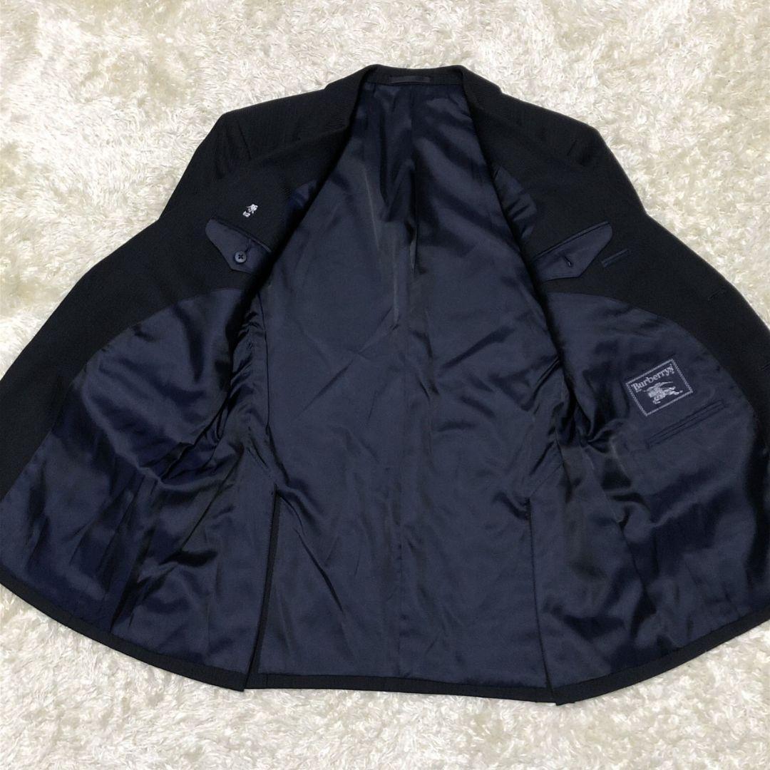 【極美品】Burberrys バーバリー 高級スーツ上下 セットアップ ブラック
