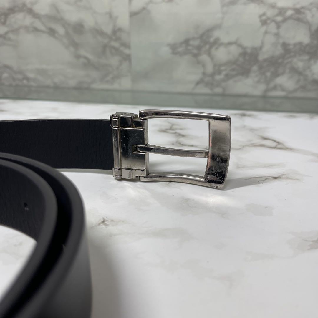 BURBERRY バーバリー ブラックレーベル ベルト シルバー 銀 黒