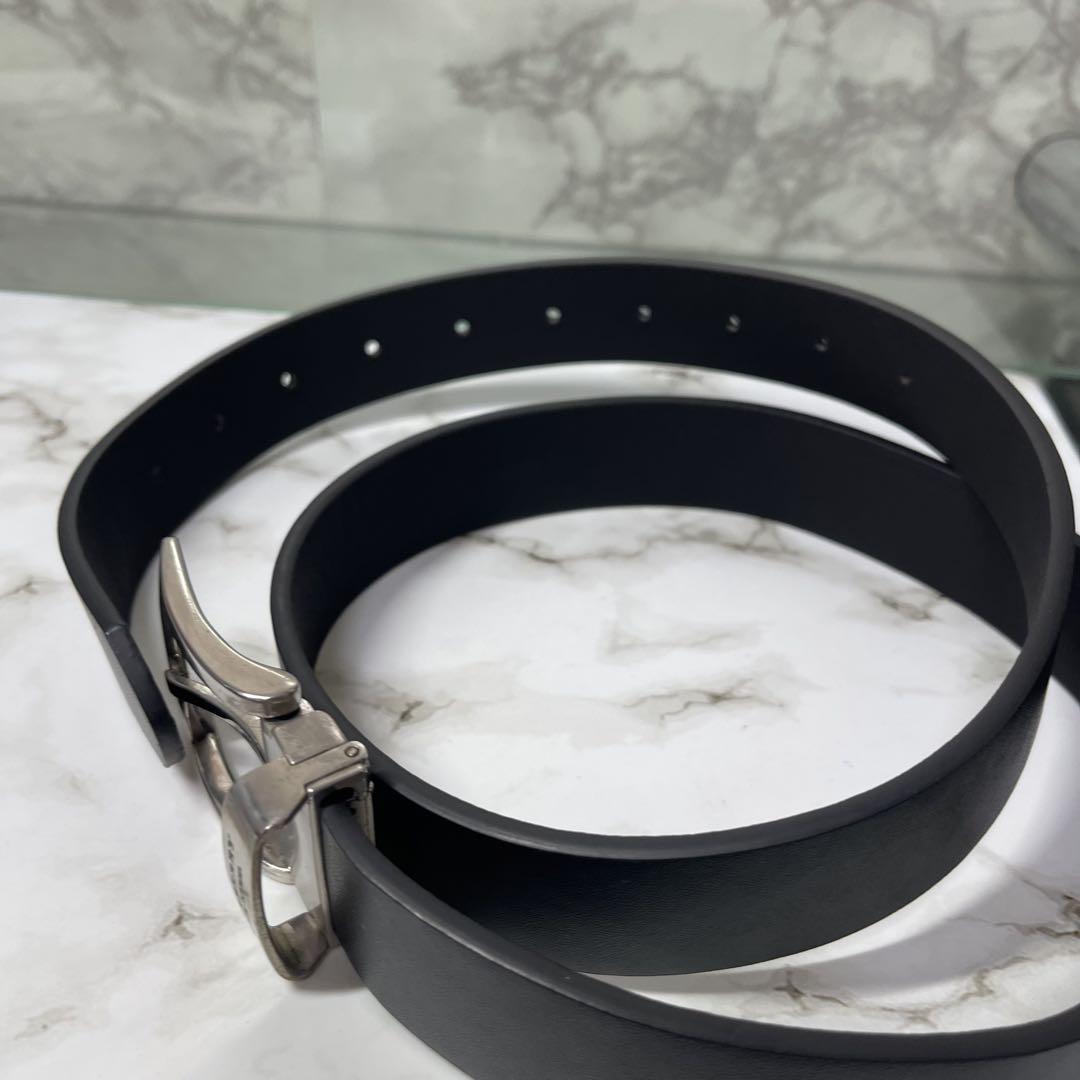 BURBERRY バーバリー ブラックレーベル ベルト シルバー 銀 黒