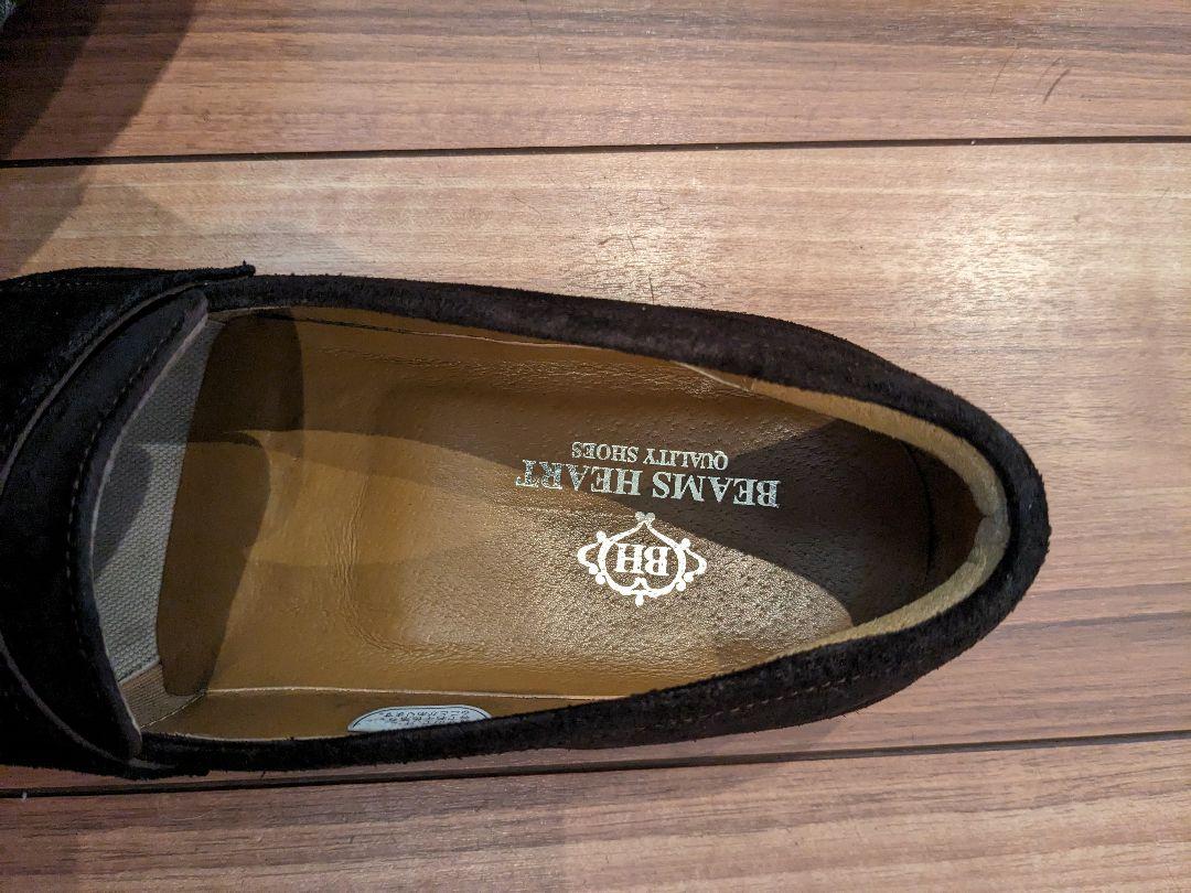 美品】BEAMS スエード ローファー 本革 サイズ9(箱付き) 美品】BEAMS スエード ローファー 本革 サイズ9(箱付き)