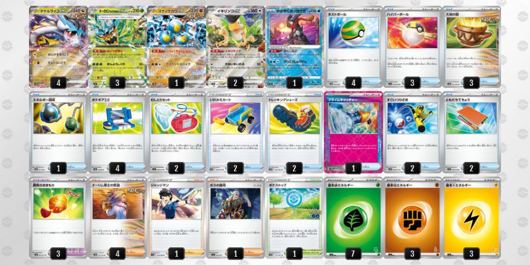 シティリーグ優勝デッキ　オーガポンex タケルライコex シティリーグ優勝デッキ オーガポンex タケルライコex ポケモン