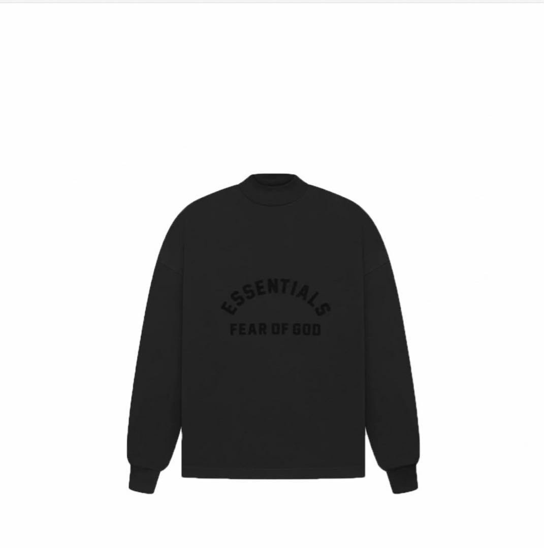 FEAR OF GOD ESSENTIALS LS Tee Black