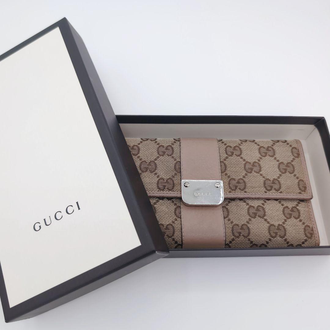 Gucci GGキャンバス 長財布　箱付き GUCCI グッチ 長財布 ウォレット 箱付き GGキャンバス