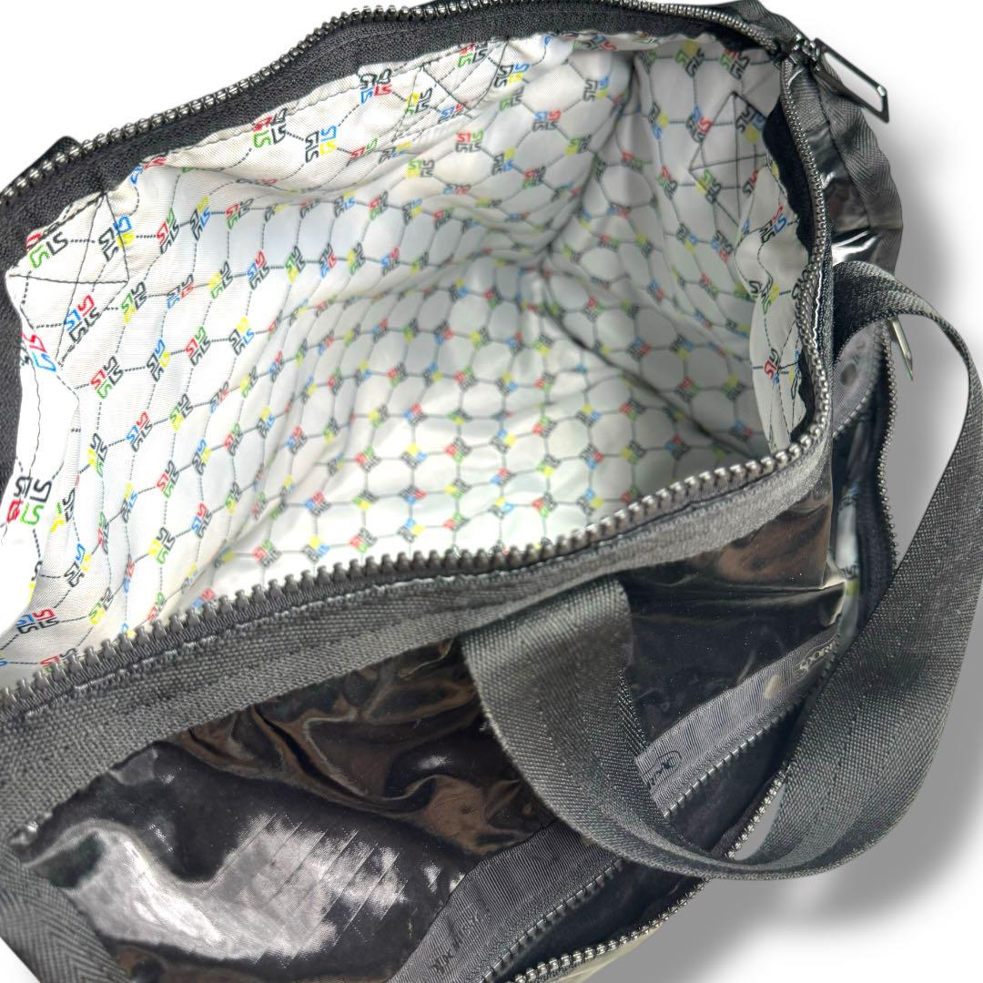 2444　レスポートサック　ボストンバッグ　エナメル　ラメ　2way　黒　未使用 レスポートサック ボストンバッグ ショルダーバッグ 2way