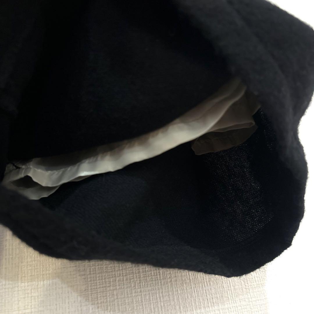 tumugu：ツムグ/毛ウールティンカーパンツ黒ゆったりサルエル日本製シンプル