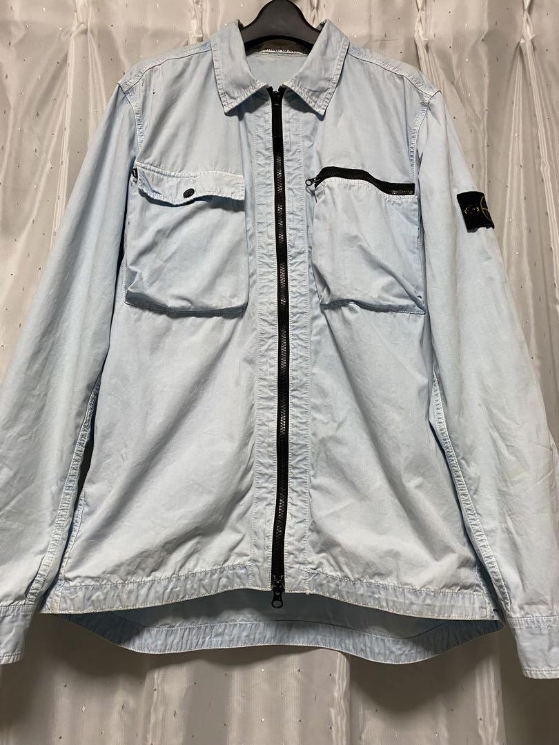 STONE ISLAND 17ss ジップシャツ ガーメントダイ