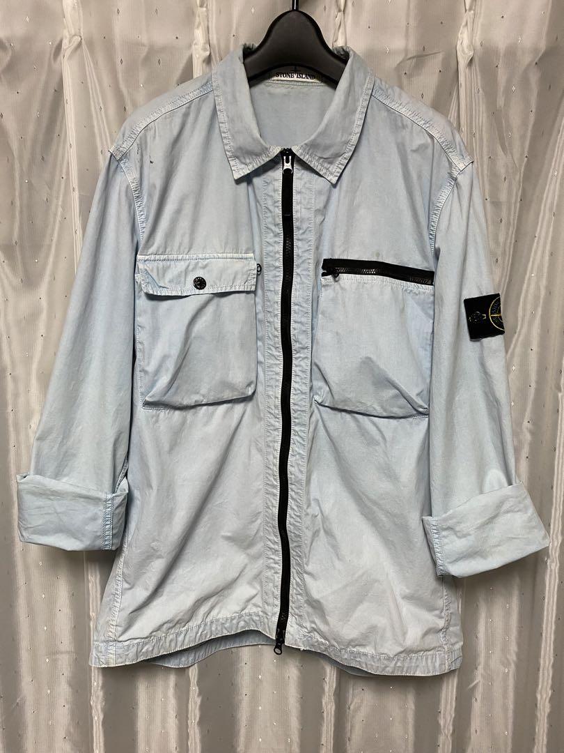 STONE ISLAND 17ss ジップシャツ ガーメントダイ